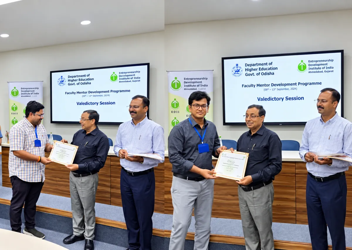 Participation of two faculty members from Sri Jagannath Sanskrit University in the Faculty Mentor Development Programme (FMDP)