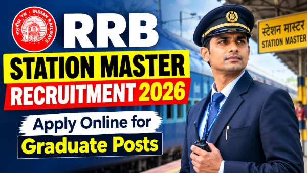 RRB Station Master Recruitment 2026: Apply Online for Graduate Posts